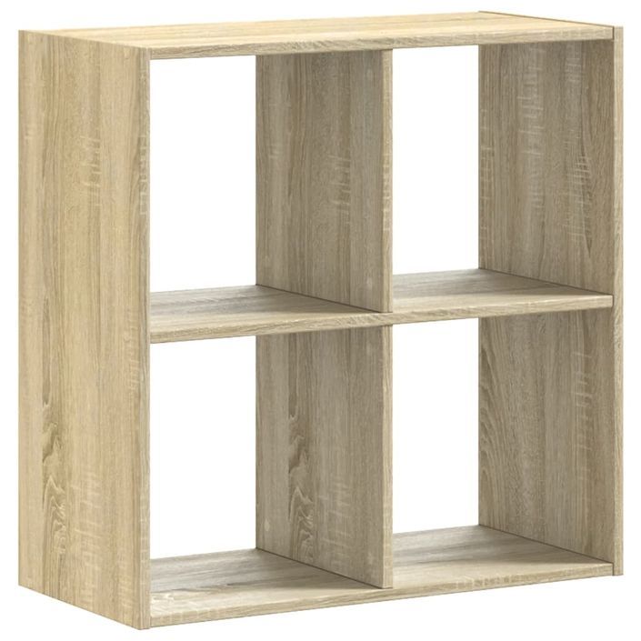 Bibliothèque chêne sonoma 68,5x32x68,5 cm bois d'ingénierie - Photo n°2