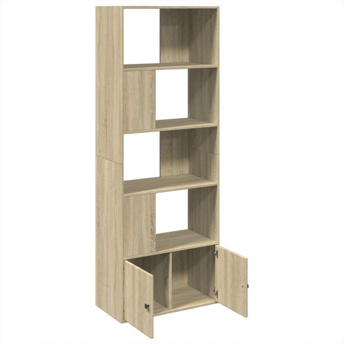 Bibliothèque chêne sonoma 70x36x189 cm bois d'ingénierie - Photo n°6