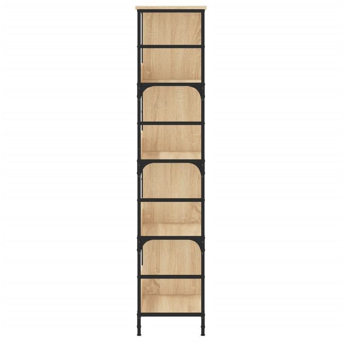 Bibliothèque chêne sonoma 78,5x33x153 cm bois d'ingénierie - Photo n°5