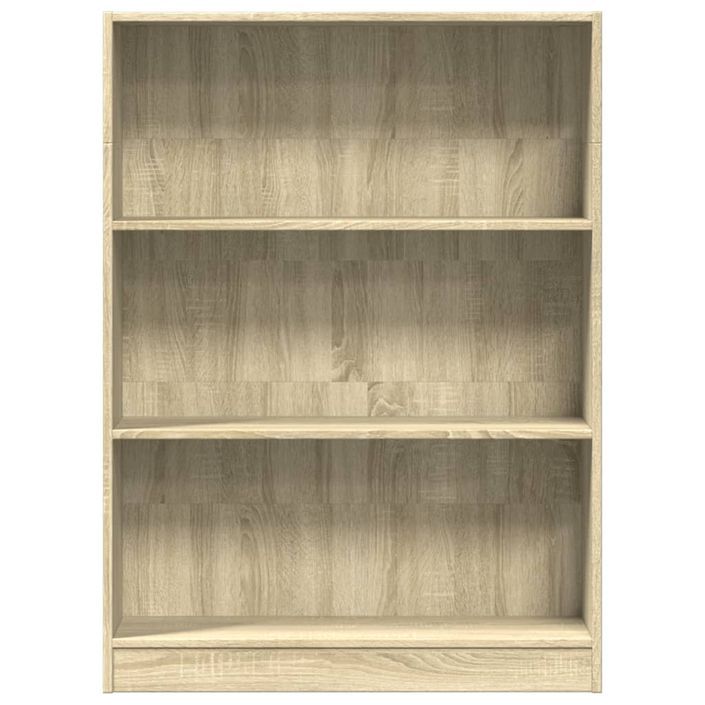 Bibliothèque chêne sonoma 80x24x109 cm bois d'ingénierie - Photo n°4