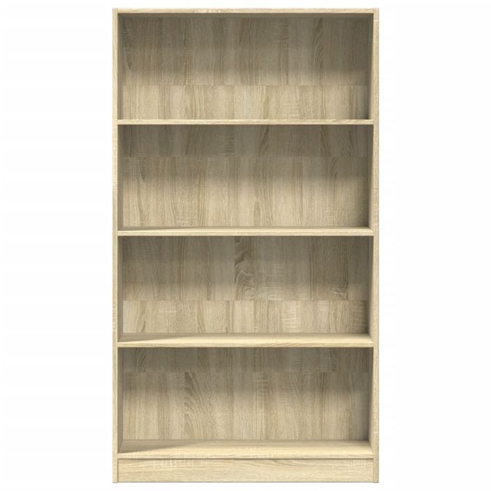 Bibliothèque chêne sonoma 80x24x143 cm bois d'ingénierie - Photo n°4