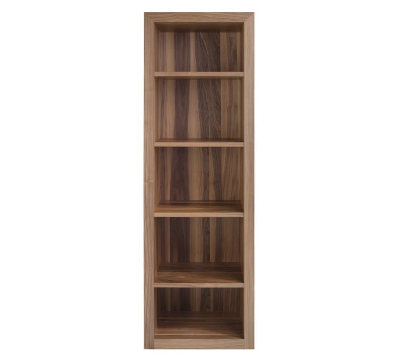 Bibliothèque en bois de Noyer Drika 65 cm - Robuste et esthétique - Photo n°1