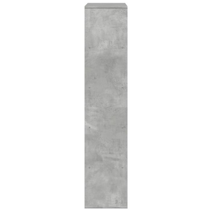 Bibliothèque gris béton 100x33x156,5 cm bois d'ingénierie - Photo n°5