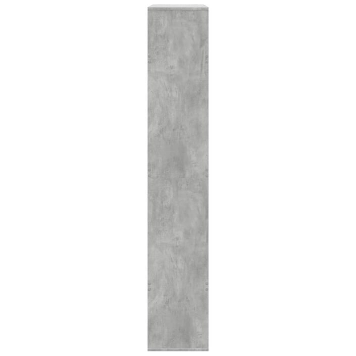 Bibliothèque gris béton 100x33x187,5 cm bois d'ingénierie - Photo n°5