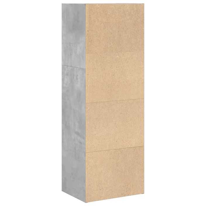 Bibliothèque gris béton 40x30x114 cm bois d'ingénierie - Photo n°6