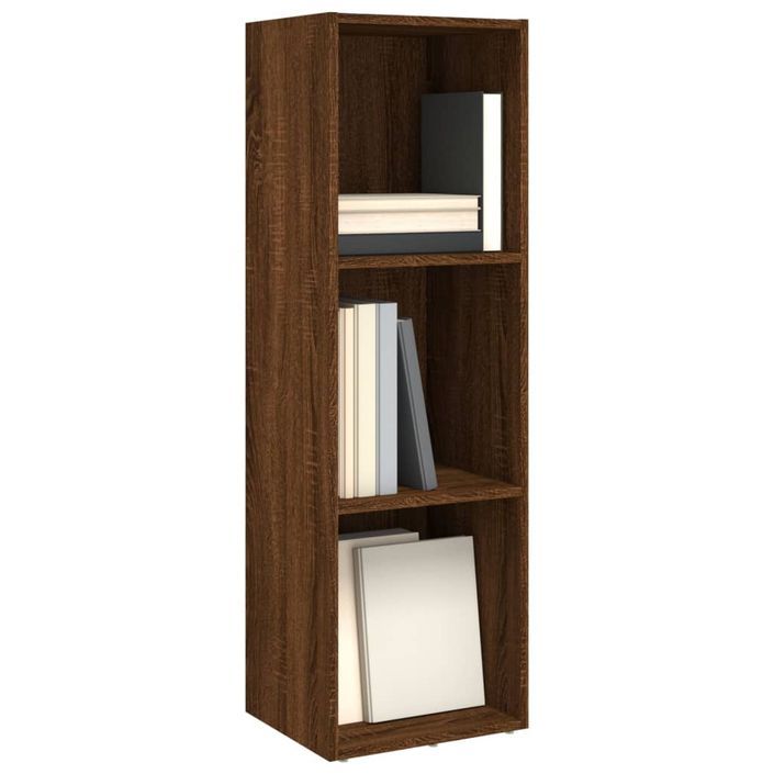 Bibliothèque/Meuble TV chêne marron 36x30x114cm bois ingénierie - Photo n°3