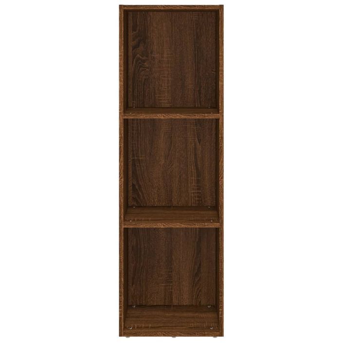 Bibliothèque/Meuble TV chêne marron 36x30x114cm bois ingénierie - Photo n°4