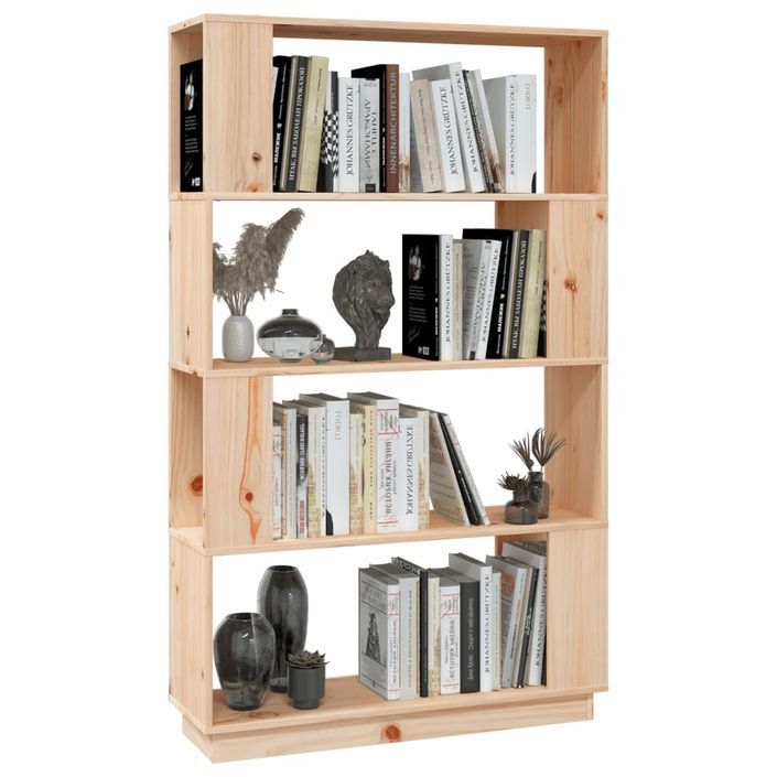 Bibliothèque/Séparateur de pièce 80x25x132 cm Pin solide - Photo n°1