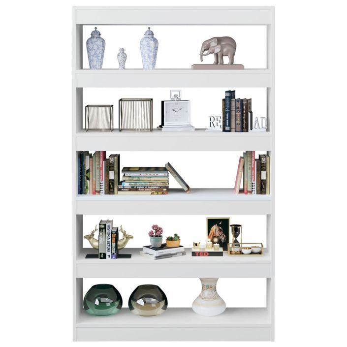 Bibliothèque/Séparateur de pièce Blanc 100x30x166 cm - Photo n°1