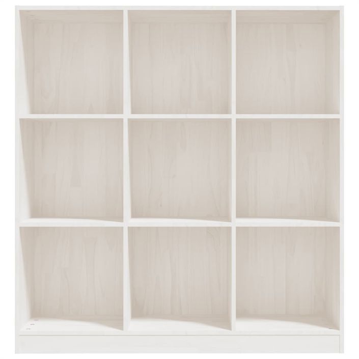 Bibliothèque/Séparateur de pièce Blanc 104x33,5x110 cm Pin - Photo n°5