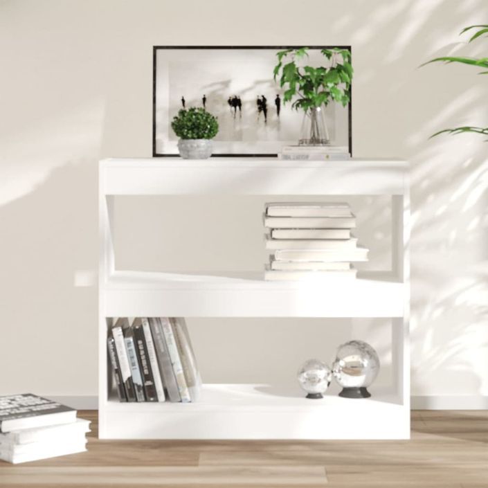 Bibliothèque/Séparateur de pièce Blanc 80x30x72 cm - Photo n°1