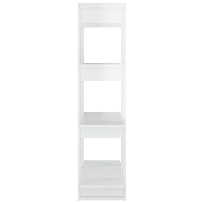 Bibliothèque/Séparateur de pièce Blanc brillant 80x30x123,5 cm - Photo n°6