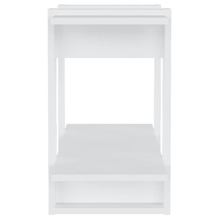 Bibliothèque/Séparateur de pièce Blanc brillant 80x30x51 cm - Photo n°6