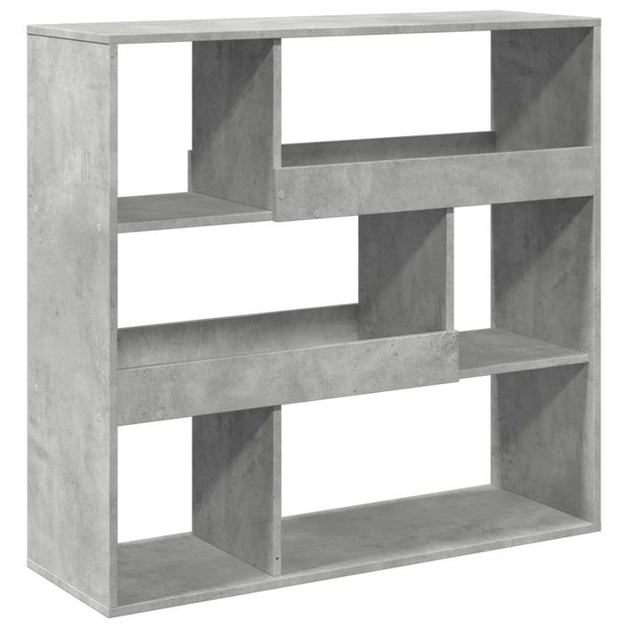 Bibliothèque/Séparateur de pièce gris béton 100x33x94,5 cm - Photo n°2