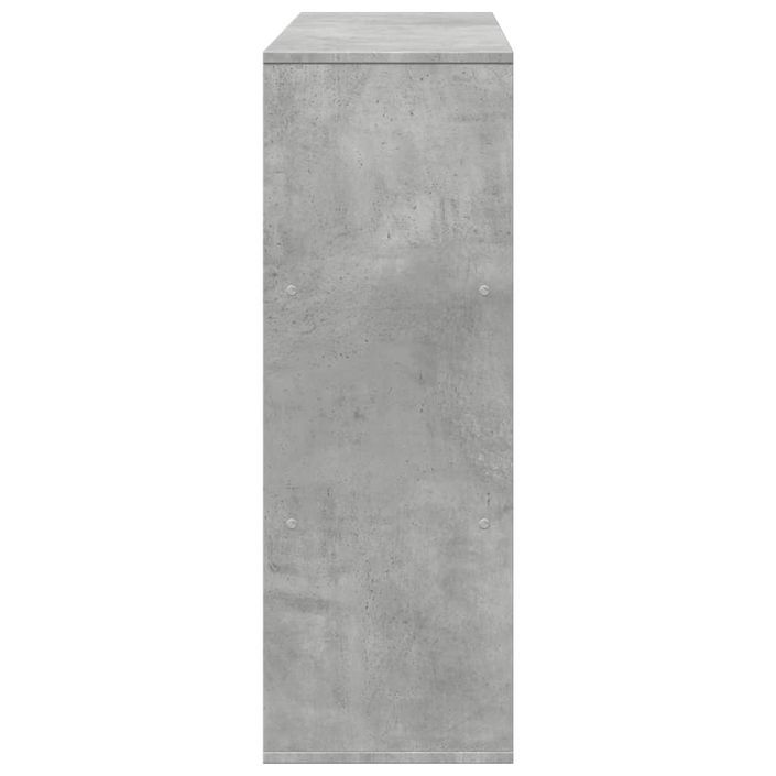 Bibliothèque/Séparateur de pièce gris béton 100x33x94,5 cm - Photo n°5