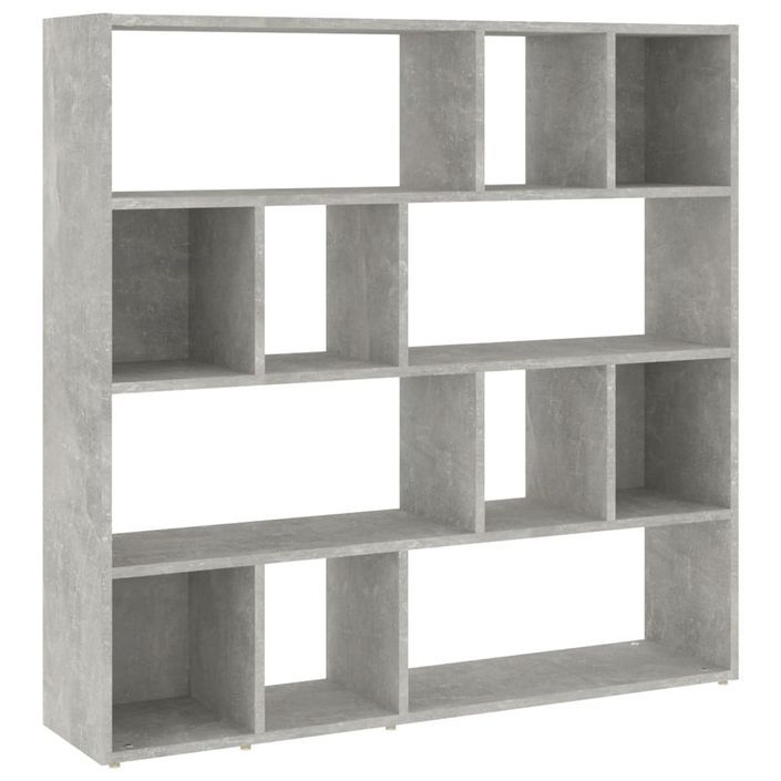 Bibliothèque/Séparateur de pièce Gris béton 105x24x102 cm - Photo n°1