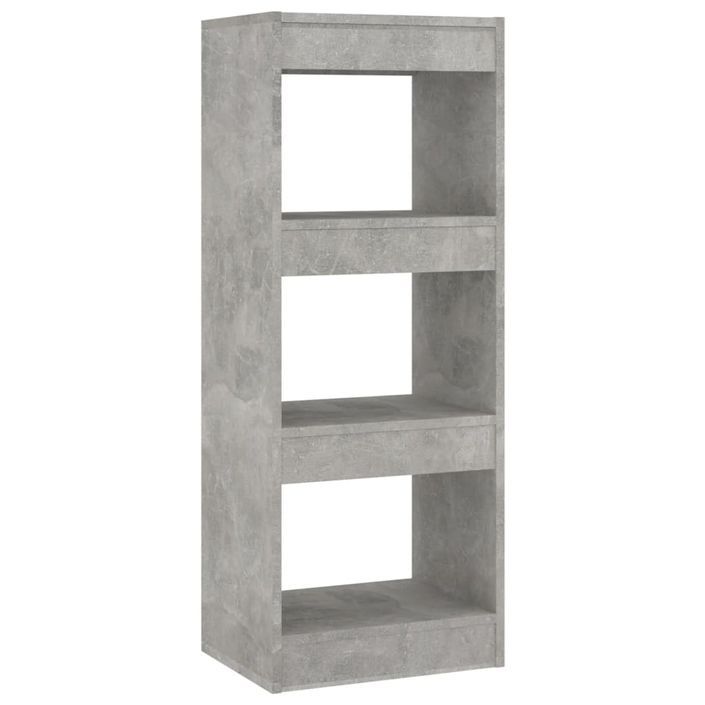 Bibliothèque/Séparateur de pièce Gris béton 40x30x103 cm - Photo n°3