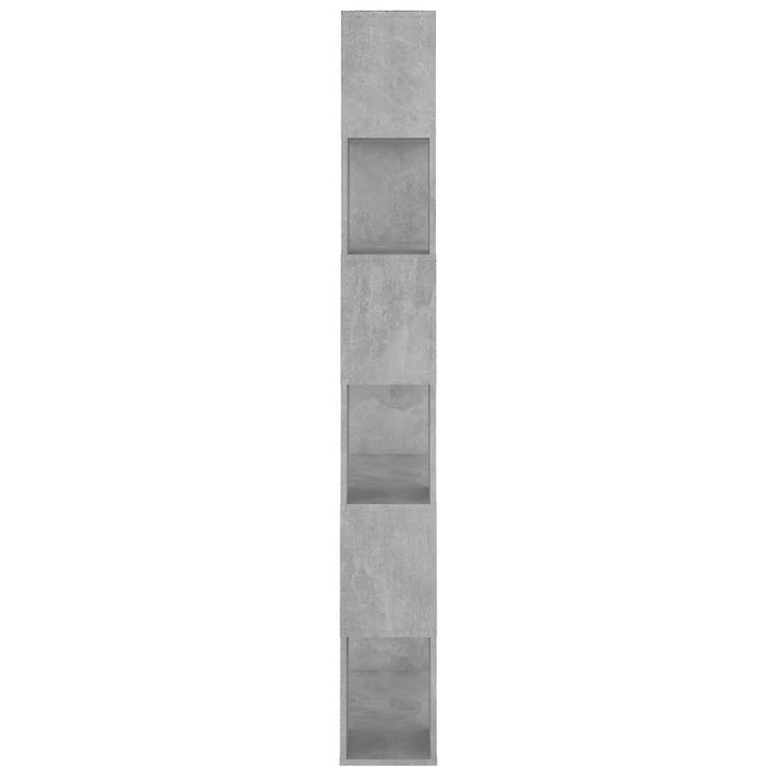 Bibliothèque/Séparateur de pièce Gris béton 80x24x186 cm - Photo n°6