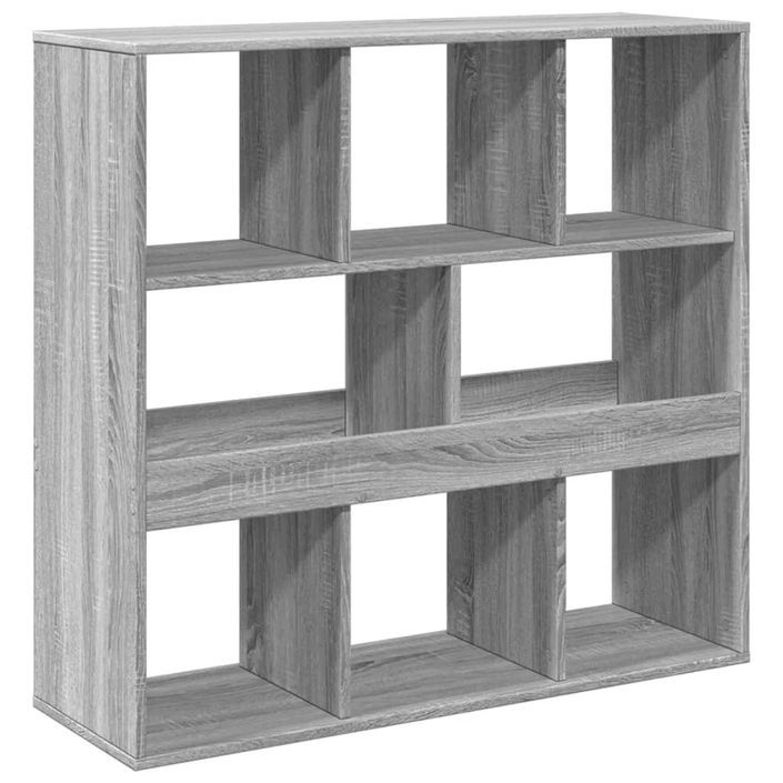 Bibliothèque/Séparateur de pièce sonoma gris 100x33x94,5 cm - Photo n°6