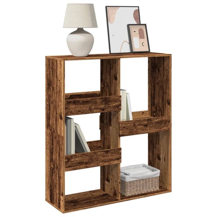 Bibliothèque/Séparateur de pièce vieux bois 100x33x115 cm - Photo n°3