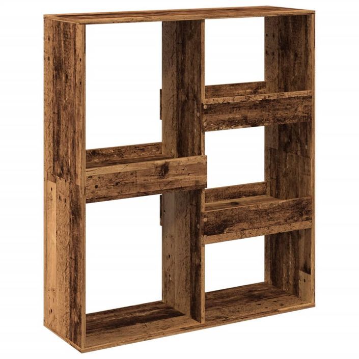 Bibliothèque/Séparateur de pièce vieux bois 100x33x115 cm - Photo n°6