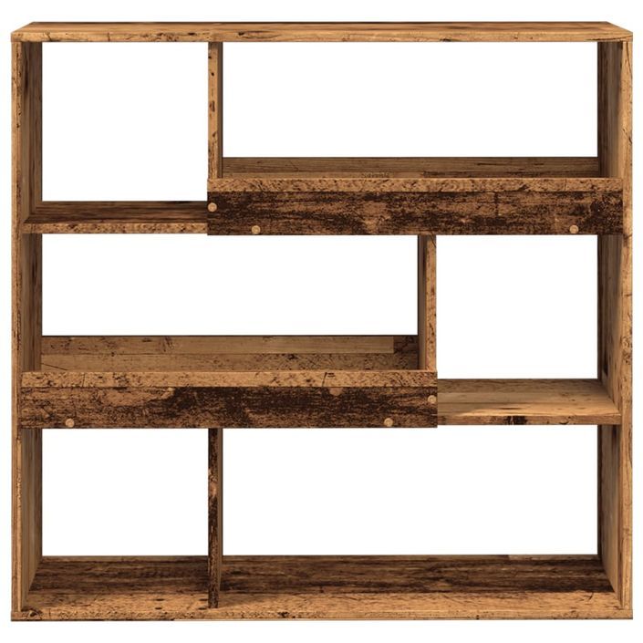 Bibliothèque/Séparateur de pièce vieux bois 100x33x94,5 cm - Photo n°4