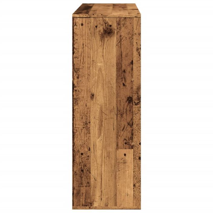 Bibliothèque/Séparateur de pièce vieux bois 100x33x94,5 cm - Photo n°5