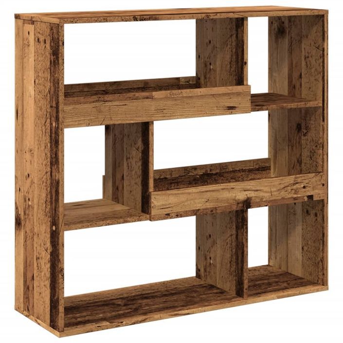 Bibliothèque/Séparateur de pièce vieux bois 100x33x94,5 cm - Photo n°6