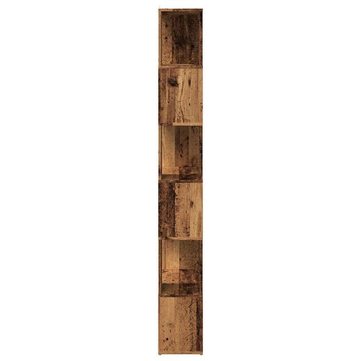 Bibliothèque/Séparateur de pièce vieux bois 60x24x186 cm - Photo n°5