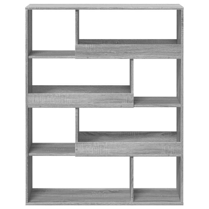 Bibliothèque sonoma gris 100x33x125,5 cm bois d'ingénierie - Photo n°4