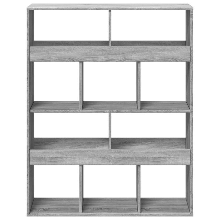 Bibliothèque sonoma gris 100x33x125,5 cm bois d'ingénierie - Photo n°4