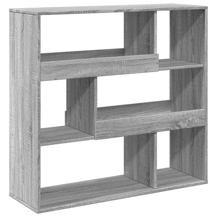 Bibliothèque sonoma gris 100x33x94,5 cm bois d'ingénierie - Photo n°6