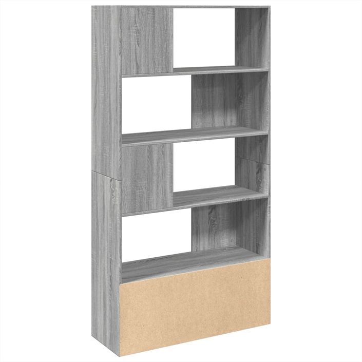 Bibliothèque sonoma gris 100x36x189 cm bois d'ingénierie - Photo n°5