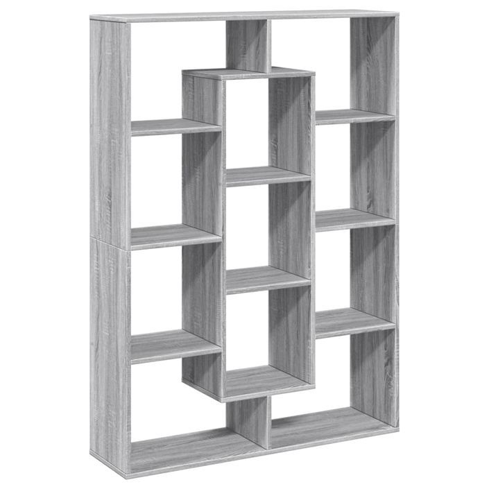 Bibliothèque sonoma gris 102x29x143 cm bois d'ingénierie - Photo n°2