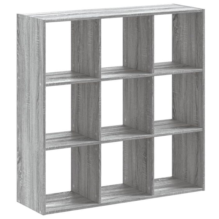 Bibliothèque sonoma gris 102x32x102 cm bois d'ingénierie - Photo n°2