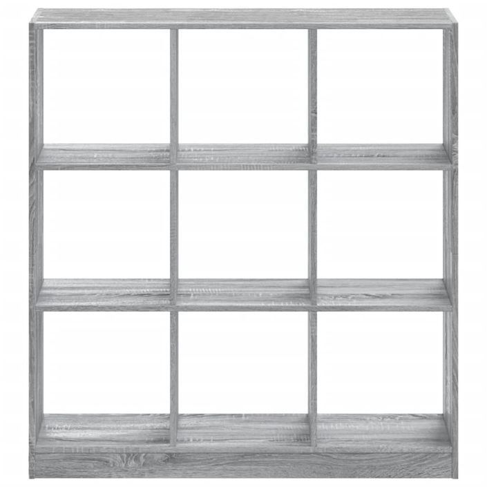 Bibliothèque sonoma gris 102x32x108 cm bois d'ingénierie - Photo n°4