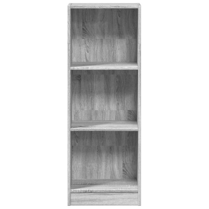 Bibliothèque sonoma gris 40x24x109 cm bois d'ingénierie - Photo n°4