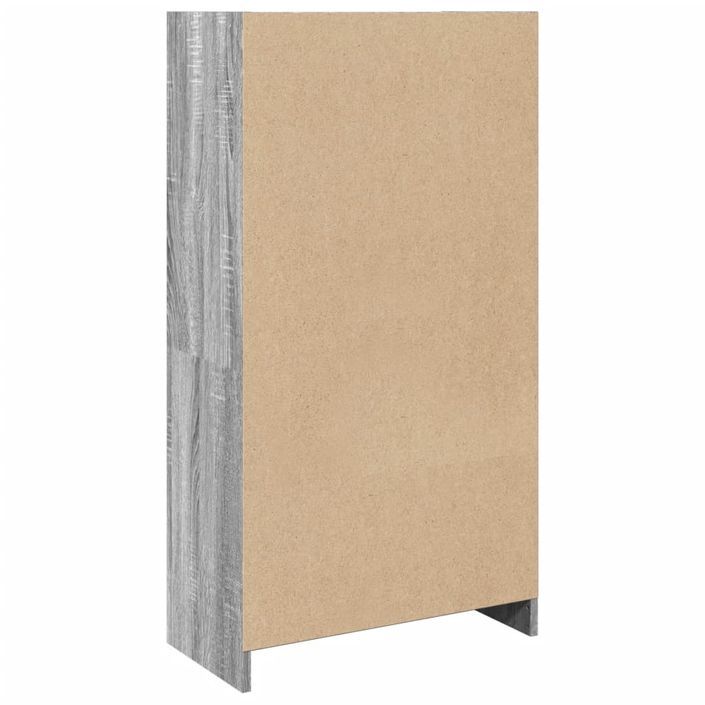 Bibliothèque sonoma gris 57x28,5x107,5 cm bois d'ingénierie - Photo n°6