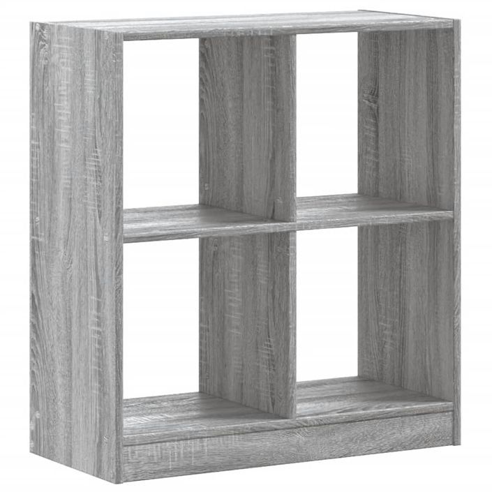 Bibliothèque sonoma gris 68,5x32x75 cm bois d'ingénierie - Photo n°6