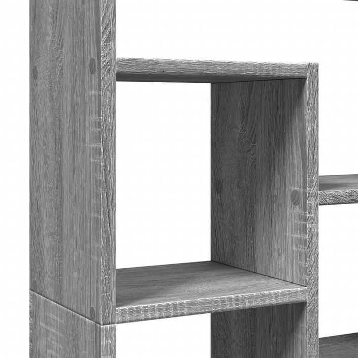 Bibliothèque sonoma gris 72x20x120 cm bois d'ingénierie - Photo n°9