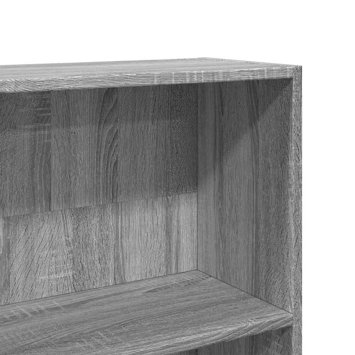 Bibliothèque sonoma gris 80x24x176 cm bois d'ingénierie - Photo n°7