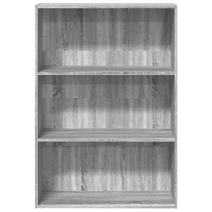 Bibliothèque sonoma gris 80x30x114 cm bois d'ingénierie - Photo n°4