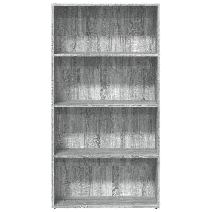 Bibliothèque sonoma gris 80x30x152 cm bois d'ingénierie - Photo n°4