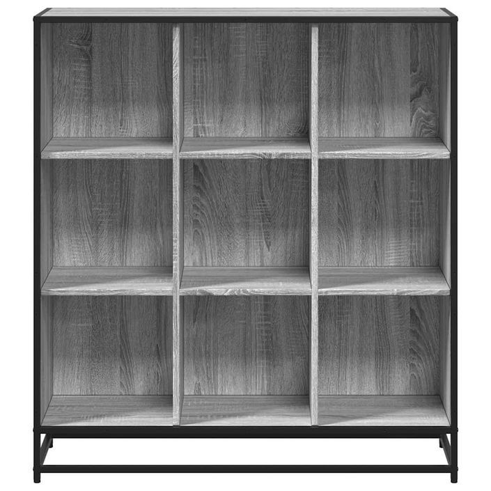 Bibliothèque sonoma gris 97,5x33x107,5 cm bois ingénierie métal - Photo n°4