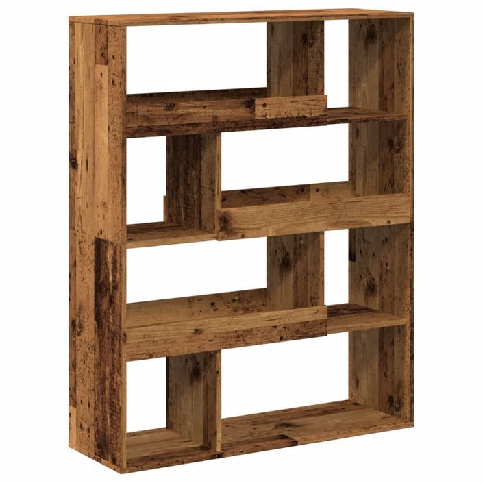 Bibliothèque vieux bois 100x33x125,5 cm bois d'ingénierie - Photo n°6