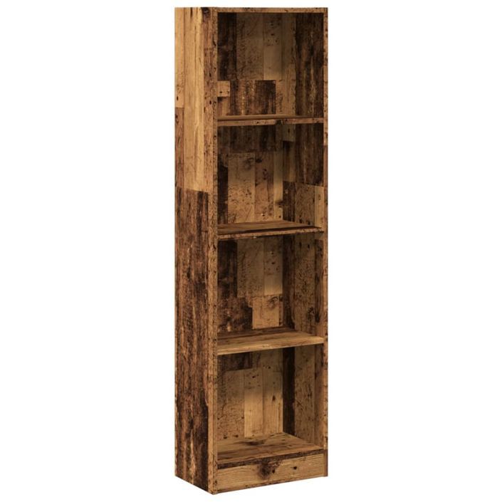 Bibliothèque vieux bois 40x24x143 cm bois d'ingénierie - Photo n°2