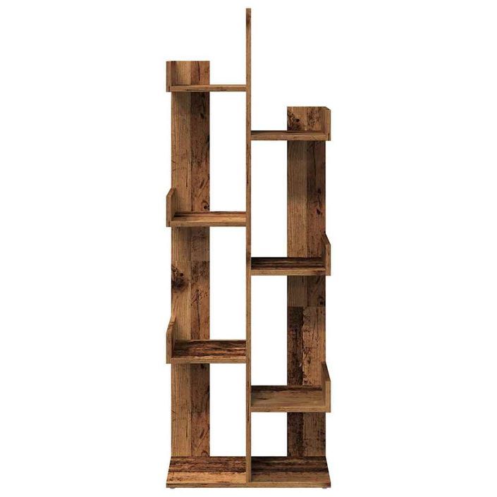 Bibliothèque vieux bois 48x25,5x140 cm bois d'ingénierie - Photo n°4