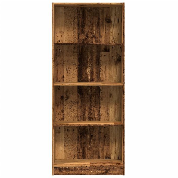 Bibliothèque vieux bois 60x24x143 cm bois d'ingénierie - Photo n°4