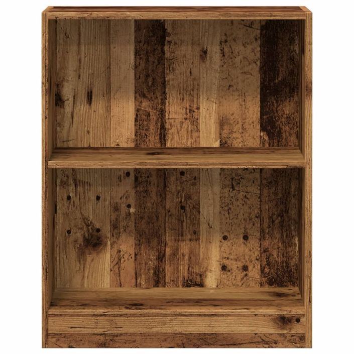 Bibliothèque vieux bois 60x24x76 cm bois d'ingénierie - Photo n°4