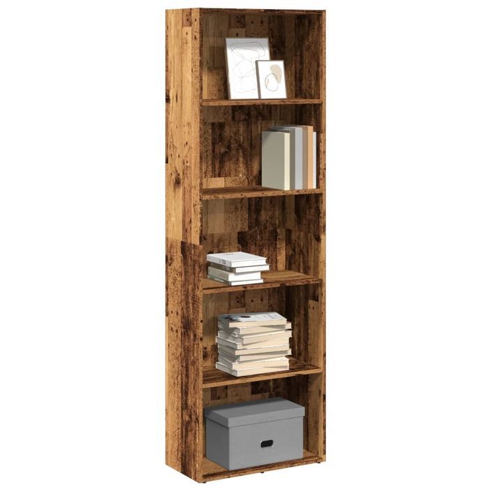 Bibliothèque vieux bois 60x30x189 cm bois d'ingénierie - Photo n°1